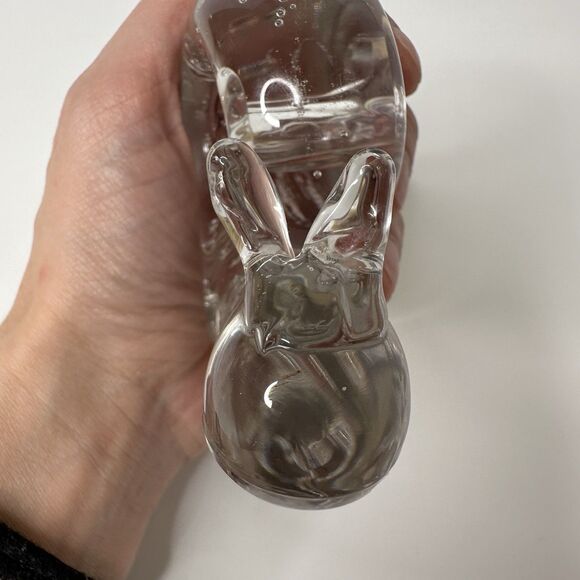 Clear Art Glass Snail Paperweight Figurine 3" Nature Minimalist Eclectic - Picture 15 of 16